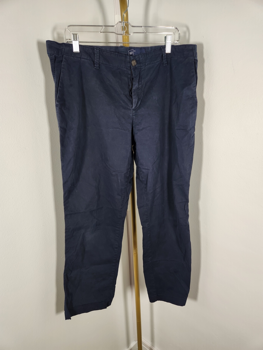 GAP Dark Navy Straight Leg Trousers